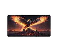 QSYFNBZL Stitched Edges Mouse Pad Phoenix from The Ashes Extra Large Mouse Mat 30x60cm Keyboard Desk Mat PC Office Spreadsheet Non Slip Stitched Edge