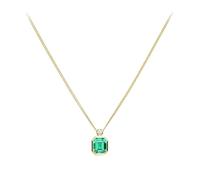 QSYJCCXD 1.3 Carats Grown Emerald Perfume Bottle Pendant Necklace Jewelry