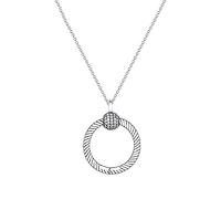 QSYJCCXD 100% Small Pave O Pendant Chain Necklaces For Women Jewelry Making