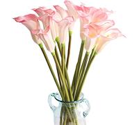 QSYJCCXD 10Pcs 67cm Artificial Calla Lily w/Long Stem Artificial Flower Bouquets Calla Lilies for Table Centerpieces Wedding Party Home Decor