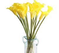 QSYJCCXD 10Pcs 67cm Artificial Calla Lily w/Long Stem Artificial Flower Bouquets Calla Lilies for Table Centerpieces Wedding Party Home Decor