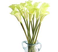 QSYJCCXD 10Pcs 67cm Artificial Calla Lily w/Long Stem Artificial Flower Bouquets Calla Lilies for Table Centerpieces Wedding Party Home Decor