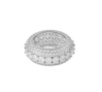 QSYJCCXD 14K Gold Classic Triple-Row Round Moissanite Ring, Enduring Elegance, Fashion Gift for Men