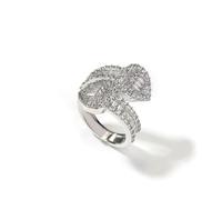 QSYJCCXD 14K Gold Heart Moissanite Ring, Modern Style Women's Band, Ideal for Everyday Wear and Special Occasions