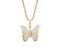 QSYJCCXD 14K Gold Over S925 Heart-Shaped Flip Frame Locket, Densely Set Moissanite Necklace, Elegant Keepsake for Cherishing Life's Moments,Gifts for Dad