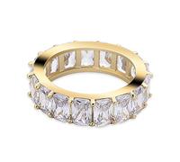 QSYJCCXD 14K Gold Rectangular Cushion Cut Mossanite Ring, Single-Row Inlaid Couple Rings, A Gem of a Gift for Loved Ones,Fathers Day From Daughter