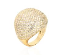 QSYJCCXD 14K Gold Star-Embellished Moissanite Hip-Hop Ring, Glamorous Design, Sophisticated Gift for Gentlemen