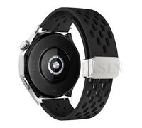 QSYJCCXD 18 20 22mm Magnetic Silicone Strap For Watch GT 5 46mm 41mm Breathable Sports Band For GT5 Pro GT4 GT3 GT2 Correa WatchBands