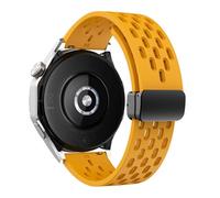 QSYJCCXD 18 20 22mm Magnetic Silicone Strap For Watch GT 5 46mm 41mm Breathable Sports Band For GT5 Pro GT4 GT3 GT2 Correa WatchBands