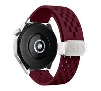 QSYJCCXD 18 20 22mm Magnetic Silicone Strap For Watch GT 5 46mm 41mm Breathable Sports Band For GT5 Pro GT4 GT3 GT2 Correa WatchBands