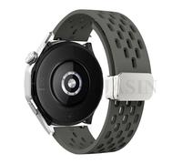 QSYJCCXD 18 20 22mm Magnetic Silicone Strap For Watch GT 5 46mm 41mm Breathable Sports Band For GT5 Pro GT4 GT3 GT2 Correa WatchBands