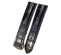 QSYJCCXD 18mm 20mm 22mm Cowhide Watch Strap For Omega 007 Seamster 300 De Ville AT150 19/21mm Commander Watchband Folding Buckle