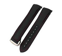 QSYJCCXD 20mm 21mm 22mm Quality Nylon Rubber Watch Band Fit For Omega GMT Planet Ocean 600 8900 Orange Canvas Silicone Strap