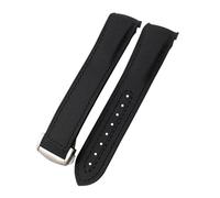 QSYJCCXD 20mm 21mm 22mm Watch Bracelet For Omega 300 SEAMASTER 600 PLANET OCEAN Folding Buckle Strap Nylon Silicone Fluorine Rubber Watchbands