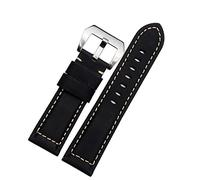 QSYJCCXD 20mm 22mm 24mm 26mm Genuine Leather Retro man Watch Band for Panerai PAM111 441 cowhide Watchband Wrist Strap