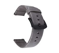 QSYJCCXD 20mm 22mm Strap Watch Vintage Leather Watch Band(Gray,20mm)