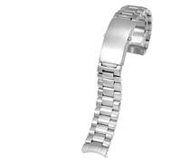 QSYJCCXD 20mm 316L Silver Stainless Steel Watch Strap for Omega New Seamaster 300 Speedmaster Planet Ocean Watch Band for Men Bracelet