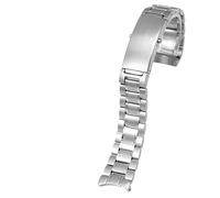 QSYJCCXD 20mm 316L Silver Stainless Steel Watch Strap for Omega New Seamaster 300 Speedmaster Planet Ocean Watch Band for Men Bracelet