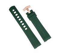 QSYJCCXD 20mm Curved End Quality FKM Fluoro Rubber Watch Band For Omega Strap New Seamaster 300 Diving Watchband Bracelets Pin Buckle