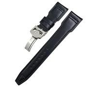 QSYJCCXD 20mm Genuine Leather Watchband For IWC Big Pilot Watch Mark 18 Spitfire TOP GUN Hamilton Cowhide Soft Watch Strap