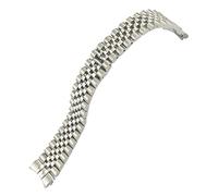 QSYJCCXD 20mm Quality 316L Stainless Steel Watch Band Fit For DATEJUST 36mm M126234 Silver Golden Business Metal Strap Men