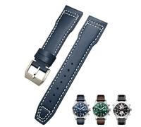 QSYJCCXD 21mm 20mm Cowhide Leather Watchband Fit for IWC Pilot's Watches Portugieser Bracelets Blue Watch Strap Accessories Men tool