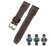 QSYJCCXD 21mm 20mm Cowhide Leather Watchband Fit for IWC Pilot's Watches Portugieser Bracelets Blue Watch Strap Accessories Men tool