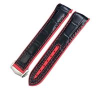 QSYJCCXD 22mm 21mm 20mm New Nylon Fabric Cowhide Composite Rubber Watchband Fit for Omega Seamaster 300 Planet Ocean 600 Watch Strap