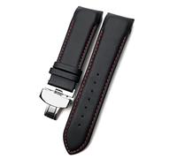 QSYJCCXD 22mm 23mm 24mm Curved End Watchband fit for T035617 Cowhide Watch Strap Clasp Bracelets Men