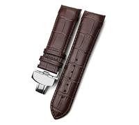 QSYJCCXD 22mm 23mm 24mm Curved End Watchband fit for T035617 Cowhide Watch Strap Clasp Bracelets Men