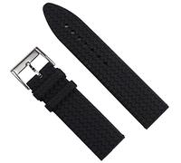 QSYJCCXD 23 21mm Rubber Black Watchband For Chopard Silicone Watch Strap Men Tape Wrist Bracelet Pin Buckle