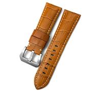 QSYJCCXD 24mm Watch Band fit for PAM Panerai Luminor Green Red Blue Cowhide Strap Stainless Steel Buckle Free Tools