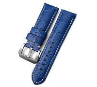 QSYJCCXD 24mm Watch Band fit for PAM Panerai Luminor Green Red Blue Cowhide Strap Stainless Steel Buckle Free Tools