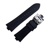 QSYJCCXD 25mm * 8mm Rubber Silicone WatchBand For Vacheron Constantin Overseas Watch Bnad Black Blue Waterproof Sport Strap