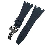 QSYJCCXD 27mm 28mm Fluorous Rubber Watchband for Audemars AP Piguet Royal Oak Offshore Soft FKM Silicone Watch Strap Mens Bracelet