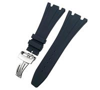QSYJCCXD 27mm 28mm Fluorous Rubber Watchband for Audemars AP Piguet Royal Oak Offshore Soft FKM Silicone Watch Strap Mens Bracelet