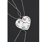 QSYJCCXD 3pcs Best Friends Fovever Heart Pendant Necklace Gifts for Best Friend Friends-Default