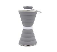 QSYJCCXD 500mL Collapsible Soft Kettle Cycling Silicone Water Bottle Gym Sports Outdoor for Outdoor Exercise Sport Ornaments (Color : Pink) (Gray)