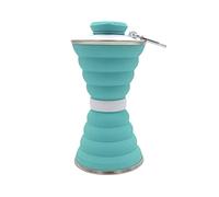 QSYJCCXD 500mL Collapsible Soft Kettle Cycling Silicone Water Bottle Gym Sports Outdoor for Outdoor Exercise Sport Ornaments (Color : Pink) (Gray)