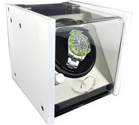 QSYJCCXD Automatic Watch Winder Watch Winder Shake Table Device Single-Head Single Watch White Classic Automatic Winder Shake Table Shaker Wind-Up Box