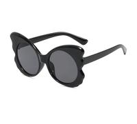 QSYJCCXD Butterfly Sunglasses Women Round Vintage Cool Sun Glasses for Women Shades Female Personality Eyewear