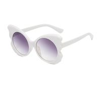 QSYJCCXD Butterfly Sunglasses Women Round Vintage Cool Sun Glasses for Women Shades Female Personality Eyewear