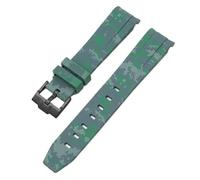 QSYJCCXD Camouflage Strap for Omega for Swatch MoonSwatch Curved End Silicone Rubber Bracelet Men Women Sport Watch Band Accessorie 20mm