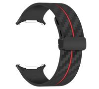 QSYJCCXD Carbon Fiber Pattern Strap for Galaxy Watch 7 Ultra 47mm Silicone Clasp Band for Galaxy Watch 7 Ultra Bracelet