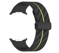 QSYJCCXD Carbon Fiber Pattern Strap for Galaxy Watch 7 Ultra 47mm Silicone Clasp Band for Galaxy Watch 7 Ultra Bracelet