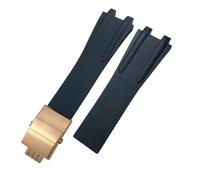 QSYJCCXD Convex Silicone Rubber Watch Strap 26mm Fit for Athens Watchband Folding Buckle Men Sports Waterproof Bracelets