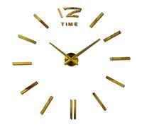 QSYJCCXD Decorative Wall Clock 3D Round Acrylic Silent and Non Ticking Seamless DIY Sticker Hanging Suitable for Living Room/Garden/Farmhouse/Indoor and Outdoor Decorative Wall Clocks