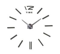 QSYJCCXD Decorative Wall Clock 3D Round Acrylic Silent and Non Ticking Seamless DIY Sticker Hanging Suitable for Living Room/Garden/Farmhouse/Indoor and Outdoor Decorative Wall Clocks
