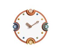 QSYJCCXD Decorative Wall Clocks No Punch Modern Simple Wall Clock Living Room Creative Home Cream Wind Restaurant Art Clock Light Luxury Modern Wall Hanging Clock