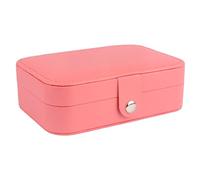 QSYJCCXD Double-Layer Velvet Jewelry Box High Capacity Leather European Jewelry Storage Box Large Space Jewelry Holder (Color : black-JoJo's Bizarre Adventure1, Size : 11 * 16 * 5cm)